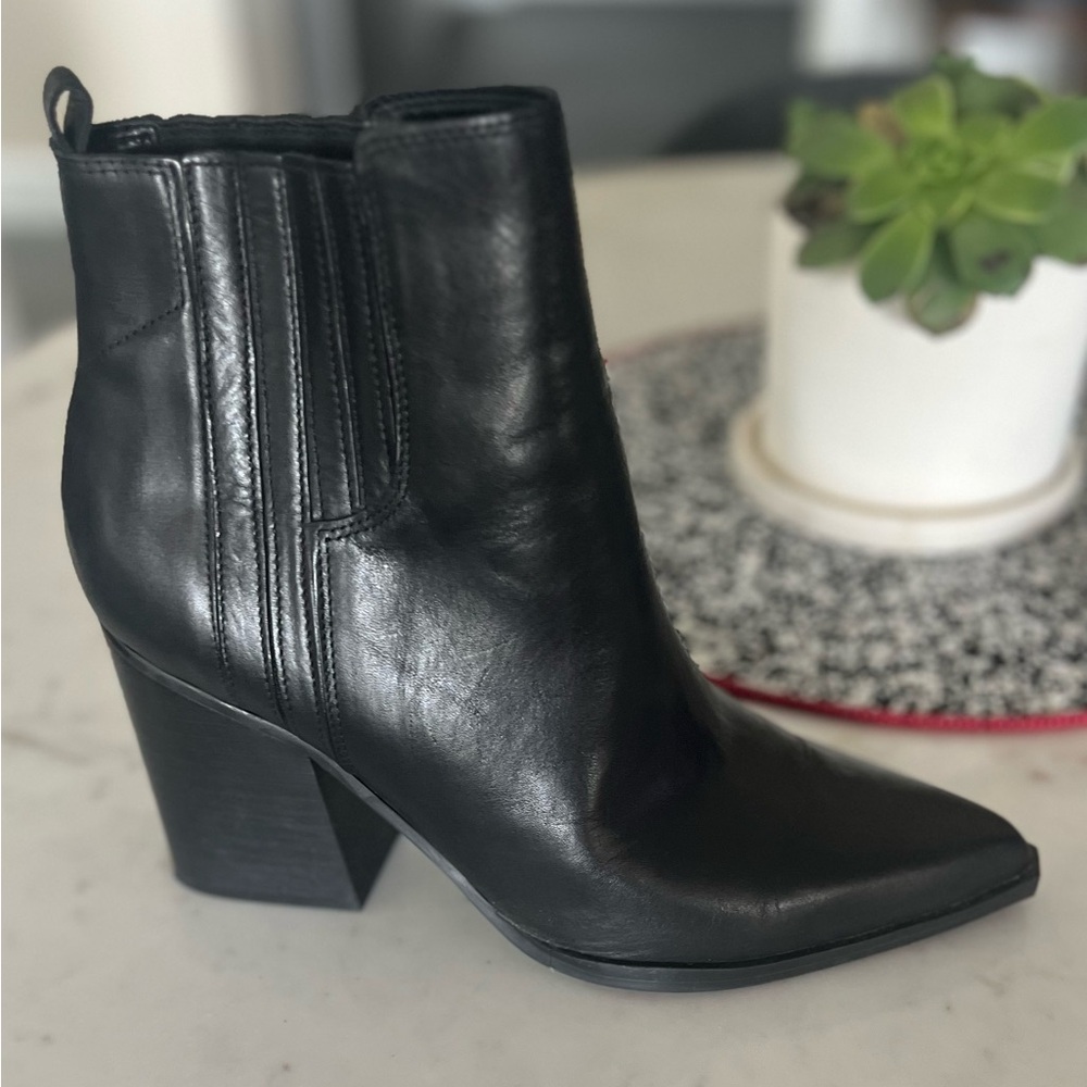 Versatile black booties available.